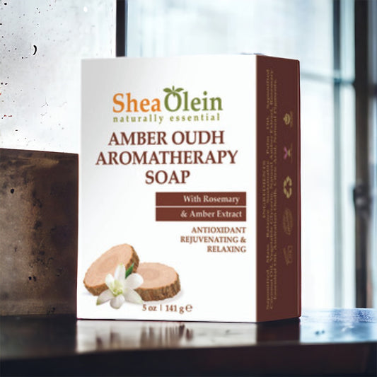 Amber Oudh Aromatherapy Soap with Rosemary & Amber Extract