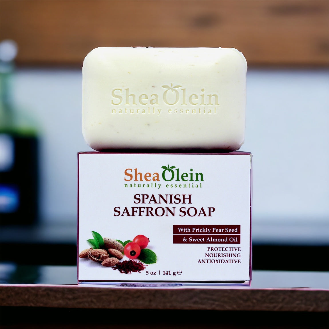 Spanish Saffron Soap with Prickly Pear Seed & Sweet Almond Oil