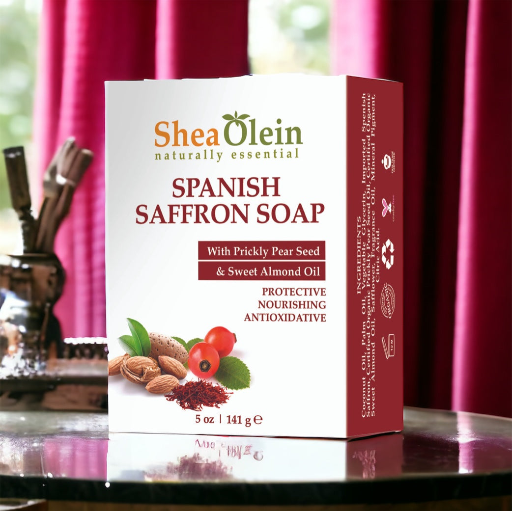 Spanish Saffron Soap with Prickly Pear Seed & Sweet Almond Oil