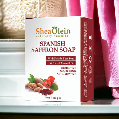 Spanish Saffron Soap with Prickly Pear Seed & Sweet Almond Oil