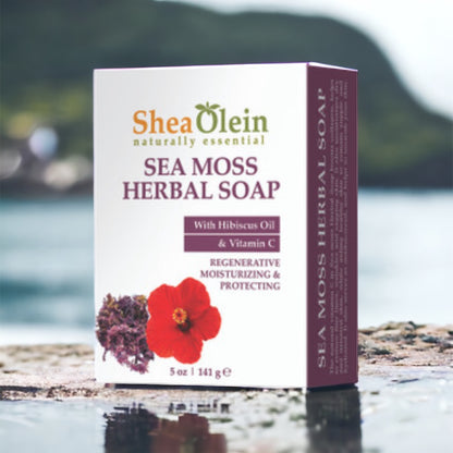 Sea Moss Herbal Soap with Hibiscus Oil & Vitamin C