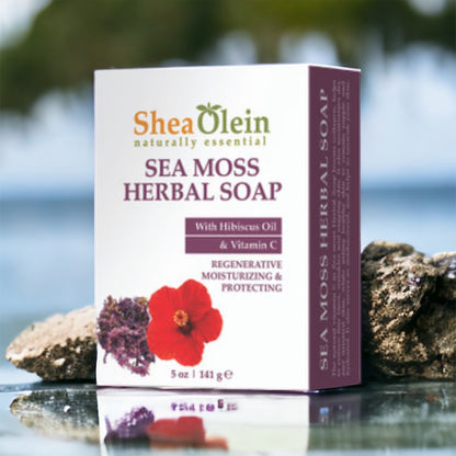 Sea Moss Herbal Soap with Hibiscus Oil & Vitamin C