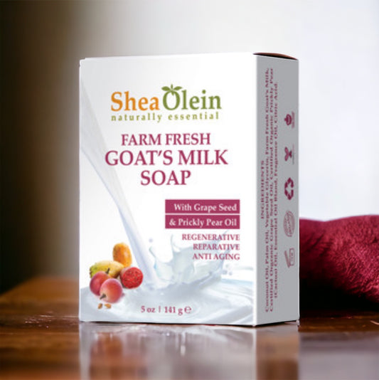 Farm Fresh Goat's Milk Soap with Grape Seed & Prickly Pear Oil