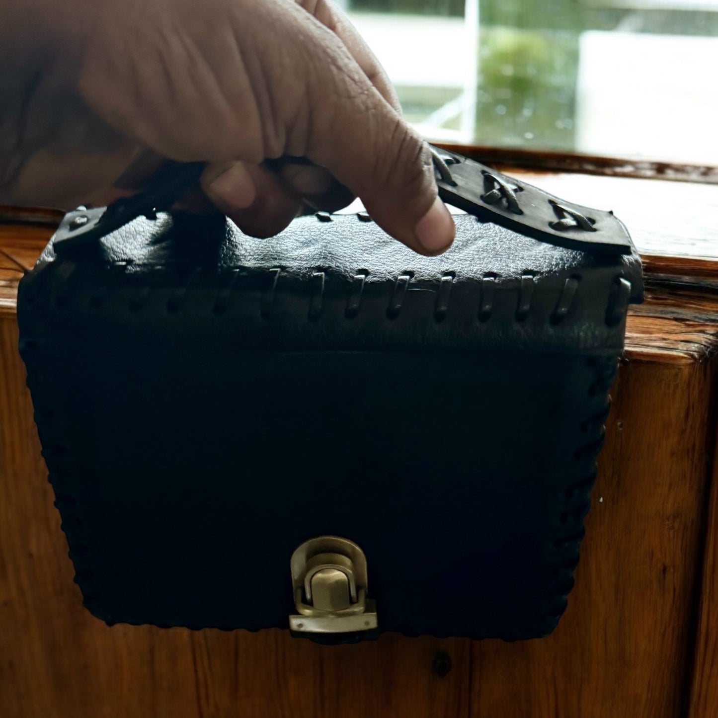 BarWorks Leather Bible/Book Tote (small)